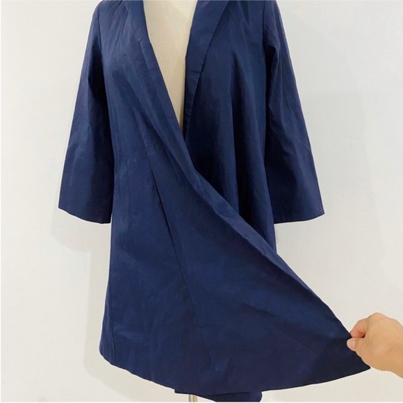 Eileen Fisher high collar flare hem jacket NWT - Picture 8 of 13